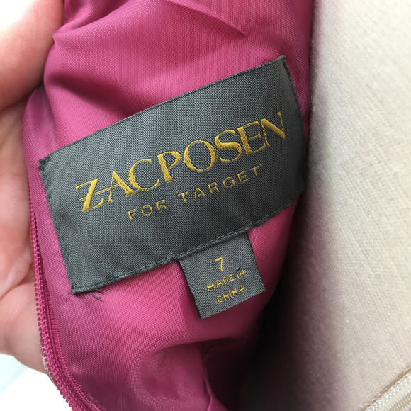 Zac Posen Target floral metallic Cocktail dress - Picture 8 of 8